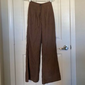 Brown Bell Bottom Flare Pants